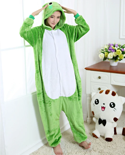 Combinaison Pyjama Adulte Unisexe - Flanelle Douce - Motif Animal - Tailles S à XL - Pour Maison, Cosplay Ou Fête