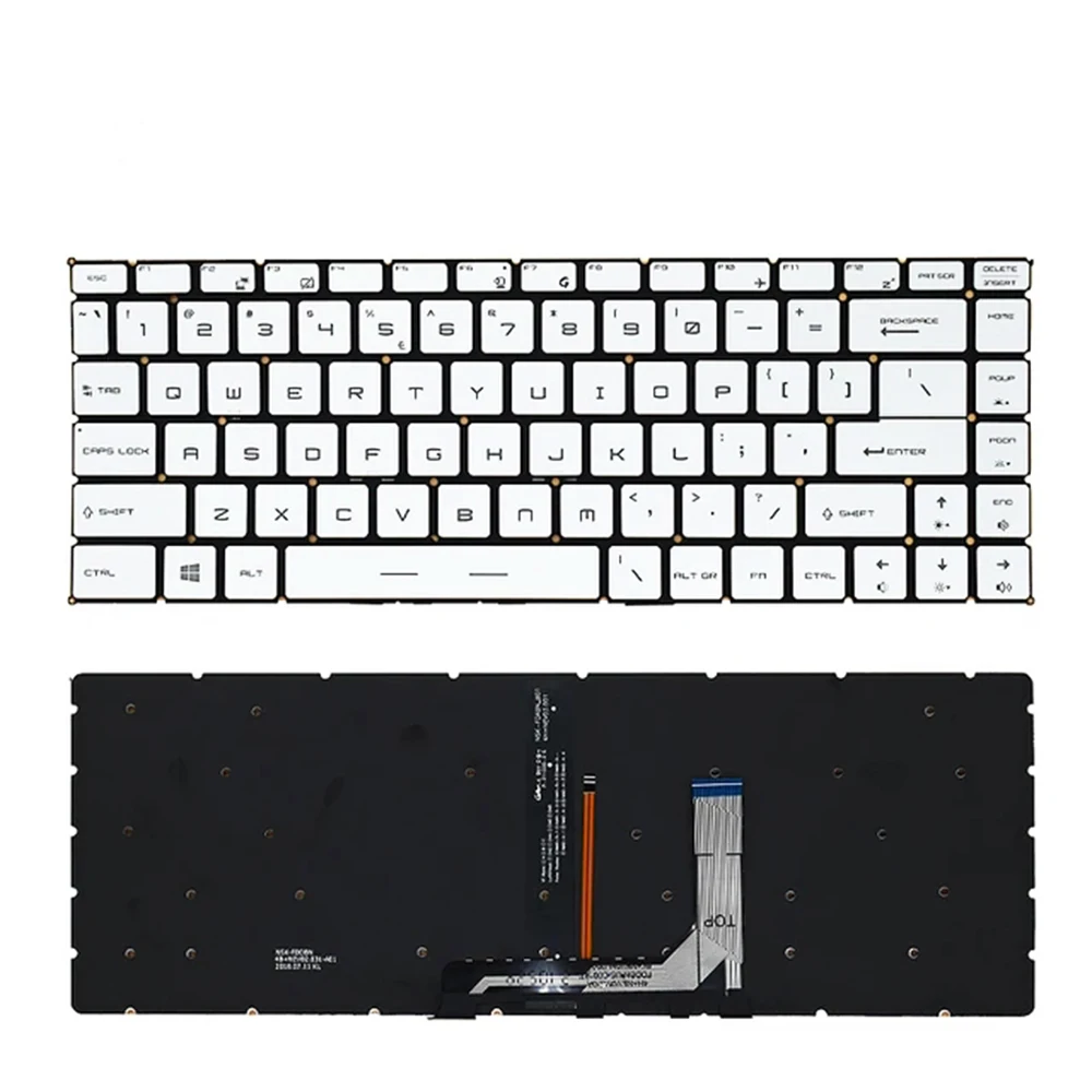 Клавиатура для MSI GS65 GF63 PS63 P65 GF63 GF65 MS-16Q1 16Q2 16Q3 16Q4 MS-16R1 16S2 16R2 16R3 PS42 с подсветкой US макет