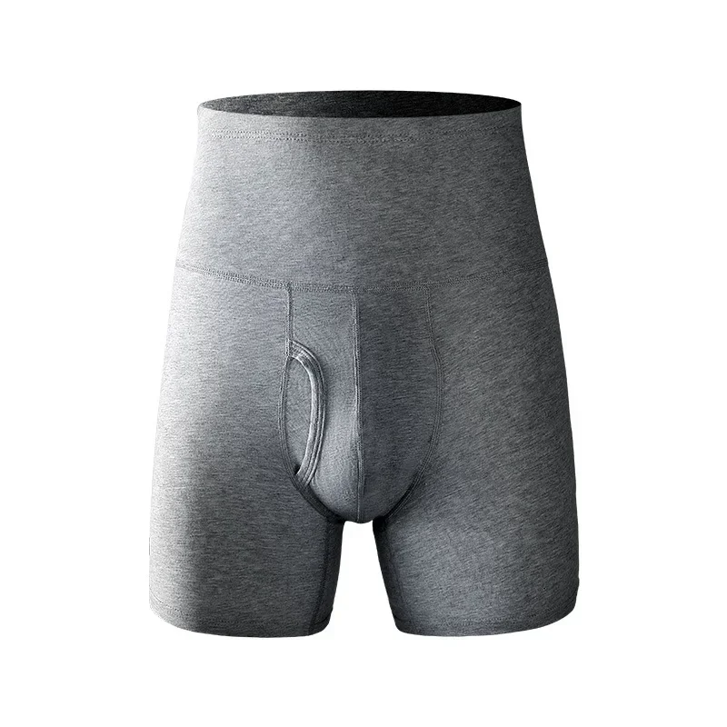 

Новинка 2024, мужское нижнее белье, леггинсы из чистого хлопка с высокой талией, большие размеры, удлиненные, теплые, для упражнений, мужское нижнее белье