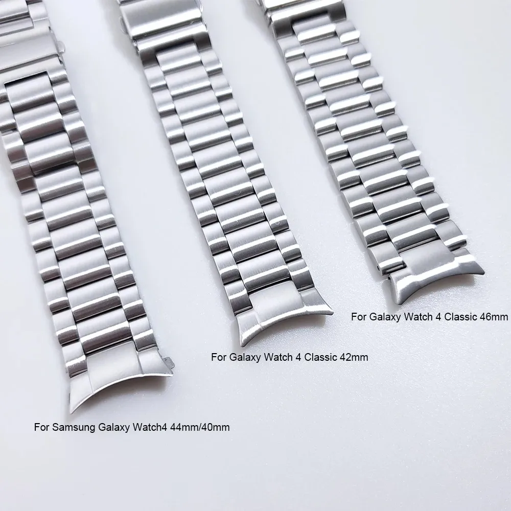Stainless Steel No-Gap Metal Watch Strap Bracelet