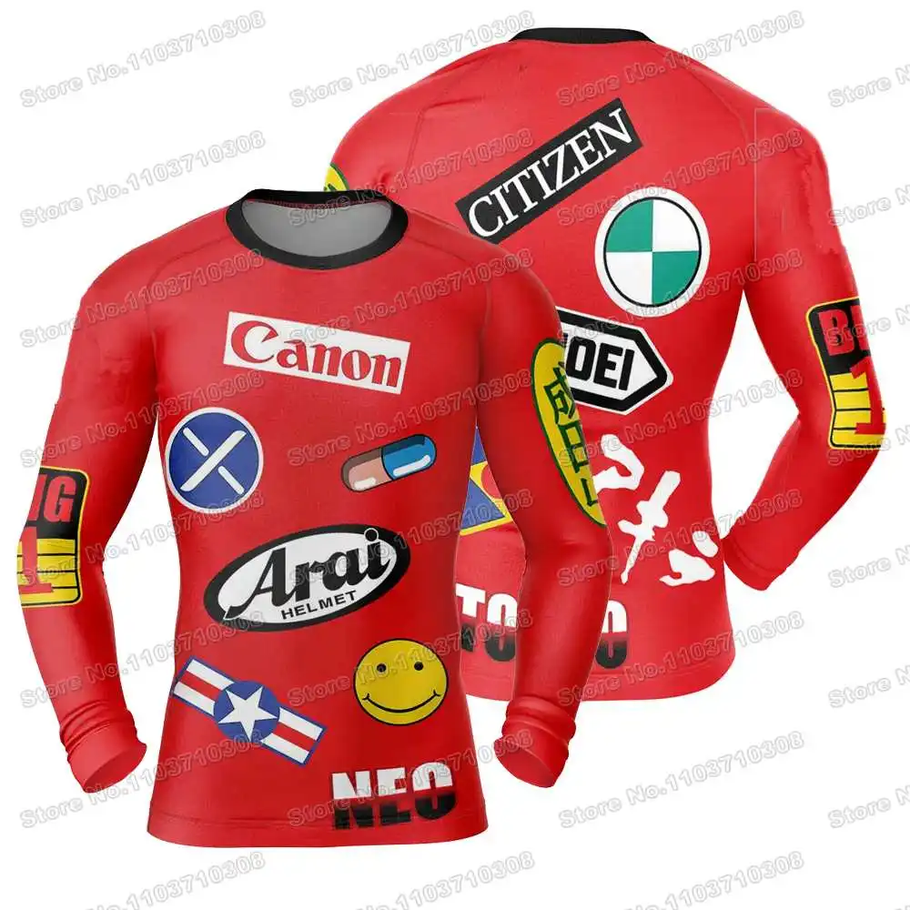 19th Anime Cartoon Rash Guards Surfing Jersey Beach Trousers Swimwear Diving Gym Long sleeves MMA BJJ Men Jiu Jitsu Fitness Sets