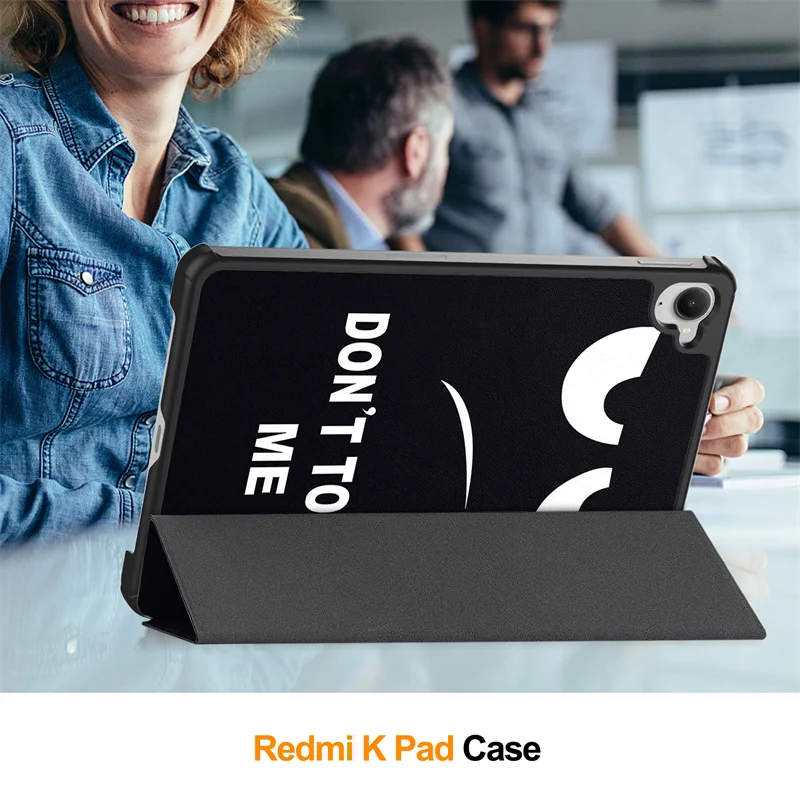 Stylish 8.8-Inch Hard PC Tri-Fold Magnetic Tablet Case with Pen