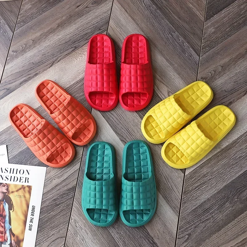 Home Bathroom Slippers Women Fashion Soft Sole EVA Indoor Slides Woman Sandals 2024 Summer Non-slip Woman Man Slippers 2
