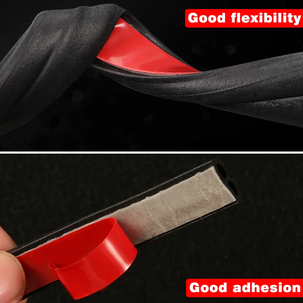 4 Meters Shape B P Z Big D Car Door Seal Strip EPDM Rubber Noise Insulation Weatherstrip Soundproof Car Seal Strong adhensive