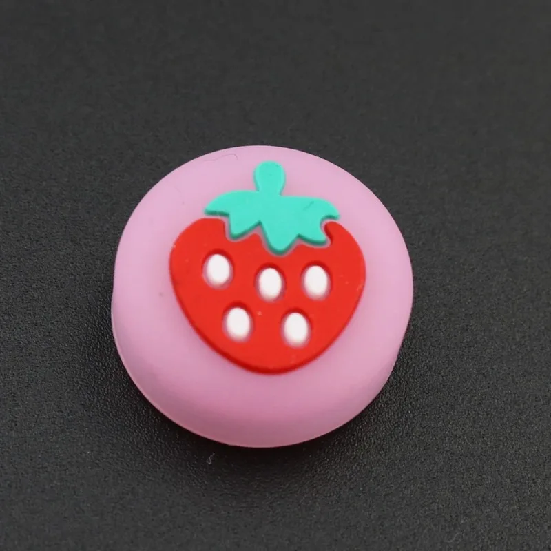 1PC Cherry Strawberry Fruit Jelly Thumb Stick Grip Cap Joystick Cover for Nintend Switch Lite Joy-con Controller Thumbstick Case