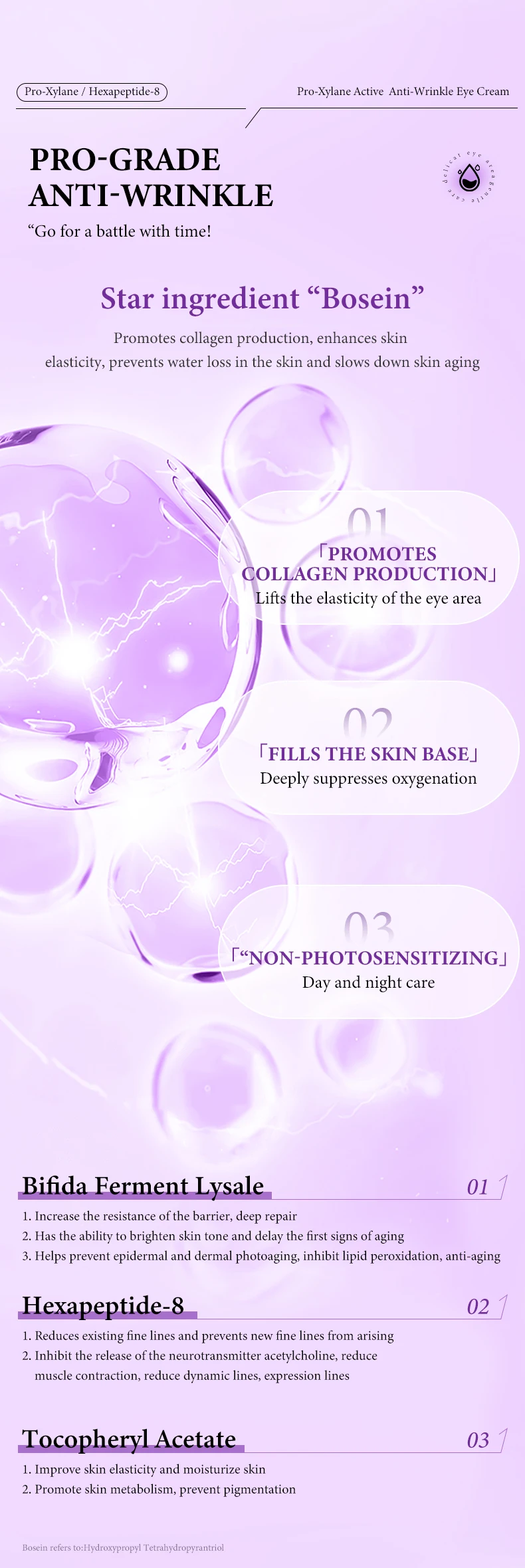 Instant Eye Bag Removal Cream Retinol Anti-Wrinkle Firming Skin Fade Fine Lines Anti Dark Circle Puffiness Brighten Eye skinCare