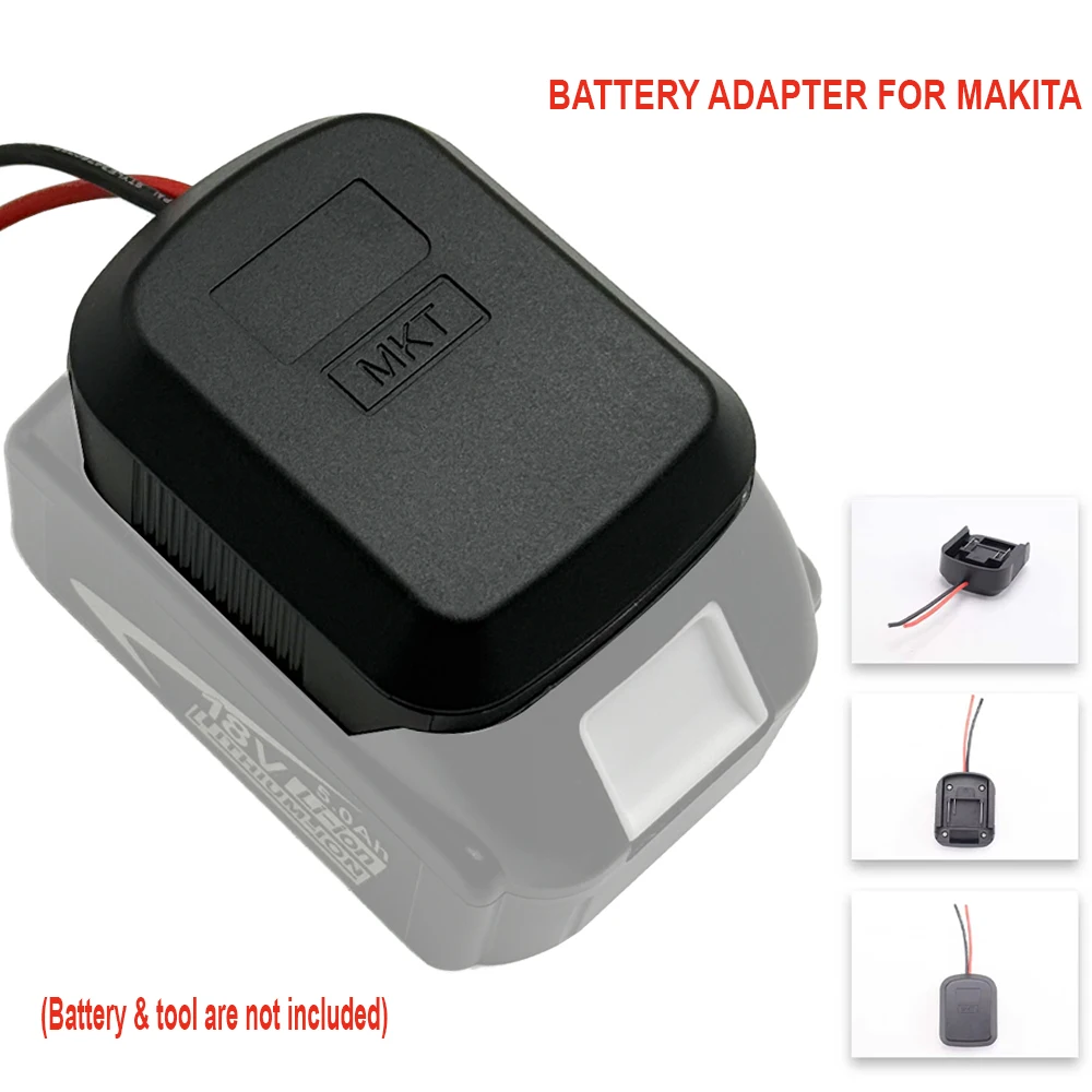 12AWG อะแดปเตอร์แปลงสําหรับ Makita 18V Li-Ion แบตเตอรี่เครื่องมือเชื่อมต่ออะแดปเตอร์ฐานยึดสําหรับแบตเตอรี่ DIY อุปกรณ์เสริม 1