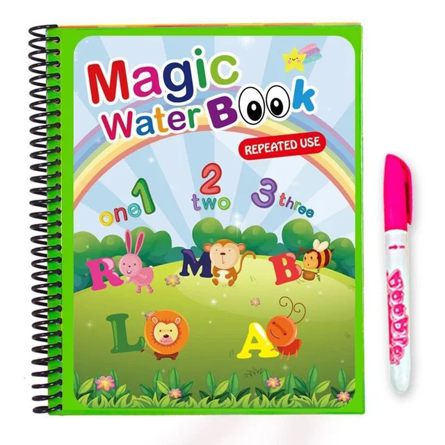 Montessori Toys Reusable Coloring Book Magic Water Drawing Book Painting Drawing Toys Sensory Early Education Toys for Kids Gift 5