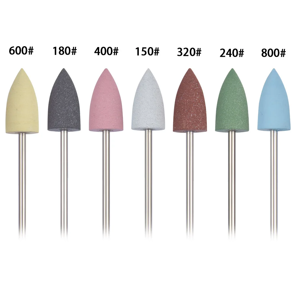 Rubber Silicone Milling Cutter for Manicure Stones Nail Drill Bit Machine Manicure Accessories Nail Buffer Polisher Grinder Tool nail drill bit