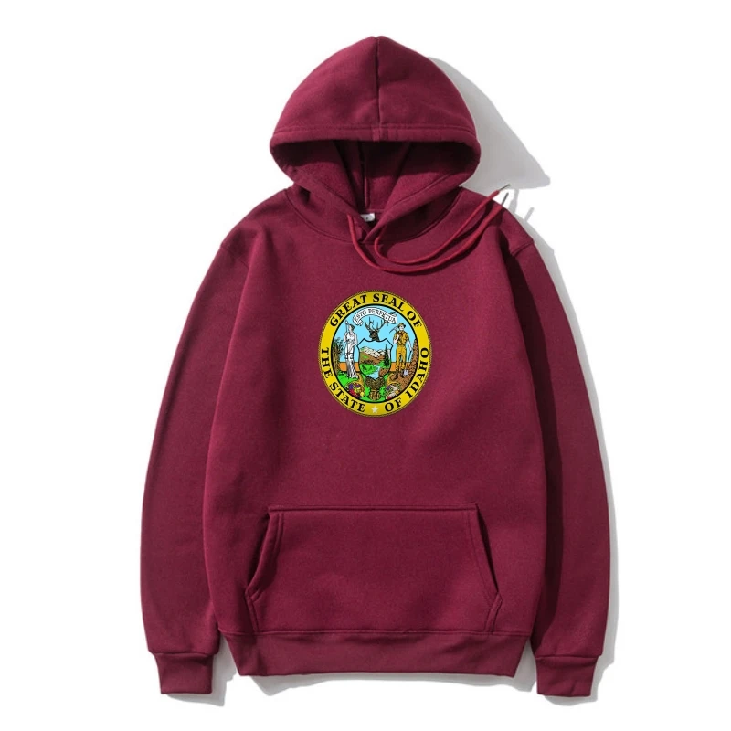 

2022 Summer Fashion Ho Sale Men Outerwear Idaho State Seal Outerwear Hoody Free Sticker boise northwestern