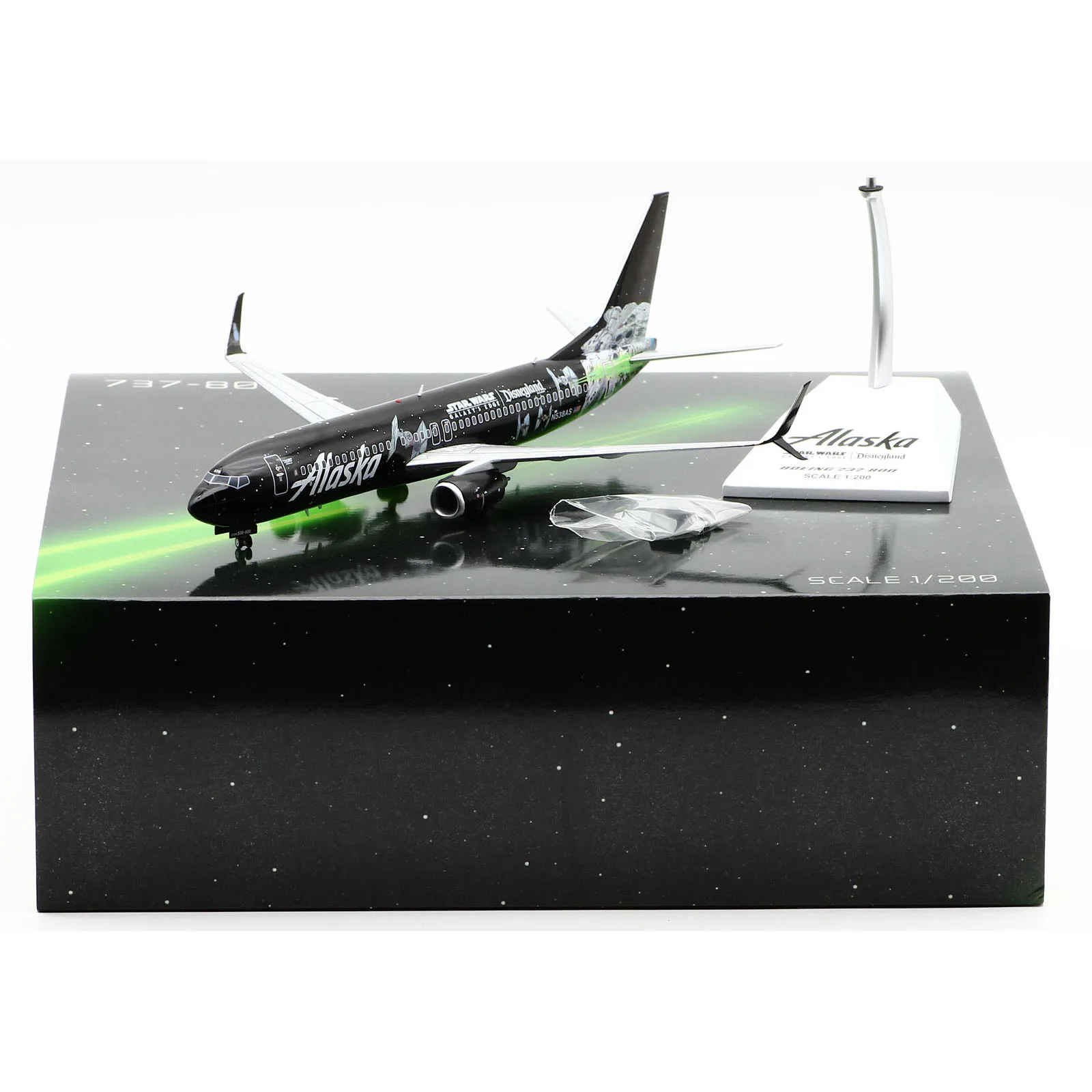 

SA2014 Alloy Collectible Plane Gift JC Wings 1:200 Alaska Airlines Boeing B737-800 Diecast Aircraft JET Model N538AS With Stand