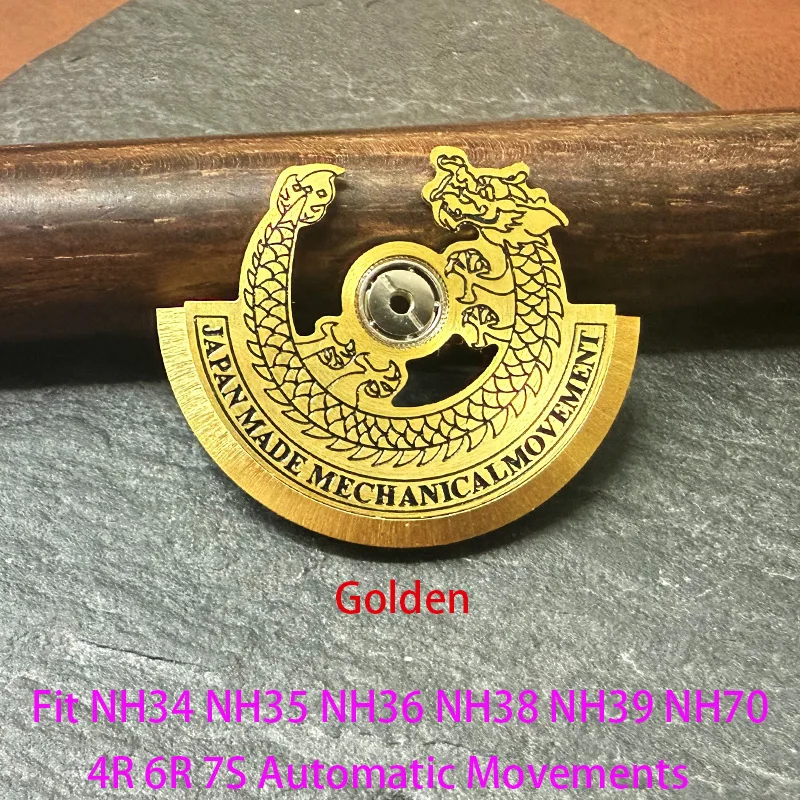 Customized Automatic Hammer Rose Gold Black Blue Silver Gold Watch Rotor Parts