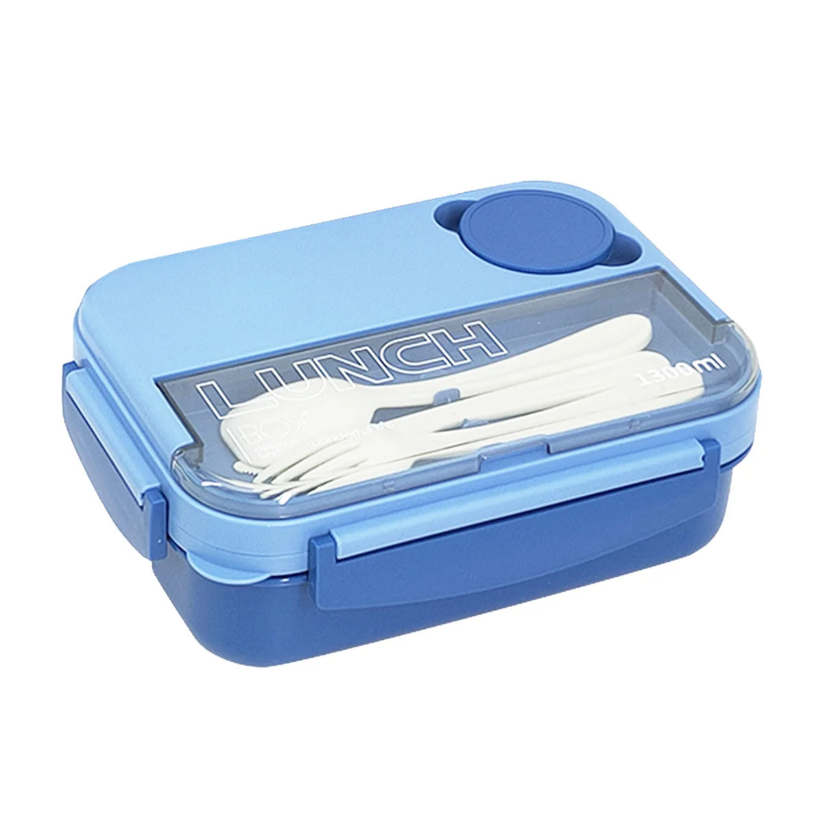 

Коробка Bento, детский Ланч-бокс, Ланч-бокс Bento для детей/малышей/взрослых, 1300ML-4 отделения, бэнто-бокс, синий Ланч-бокс