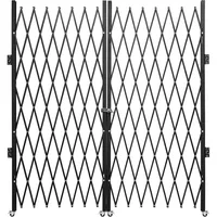 Bi-folding Security Gates Steel Folding Security Gates Flexible Extension Security Gates 360° Rolling Barricade Gates Keyed Gate 1