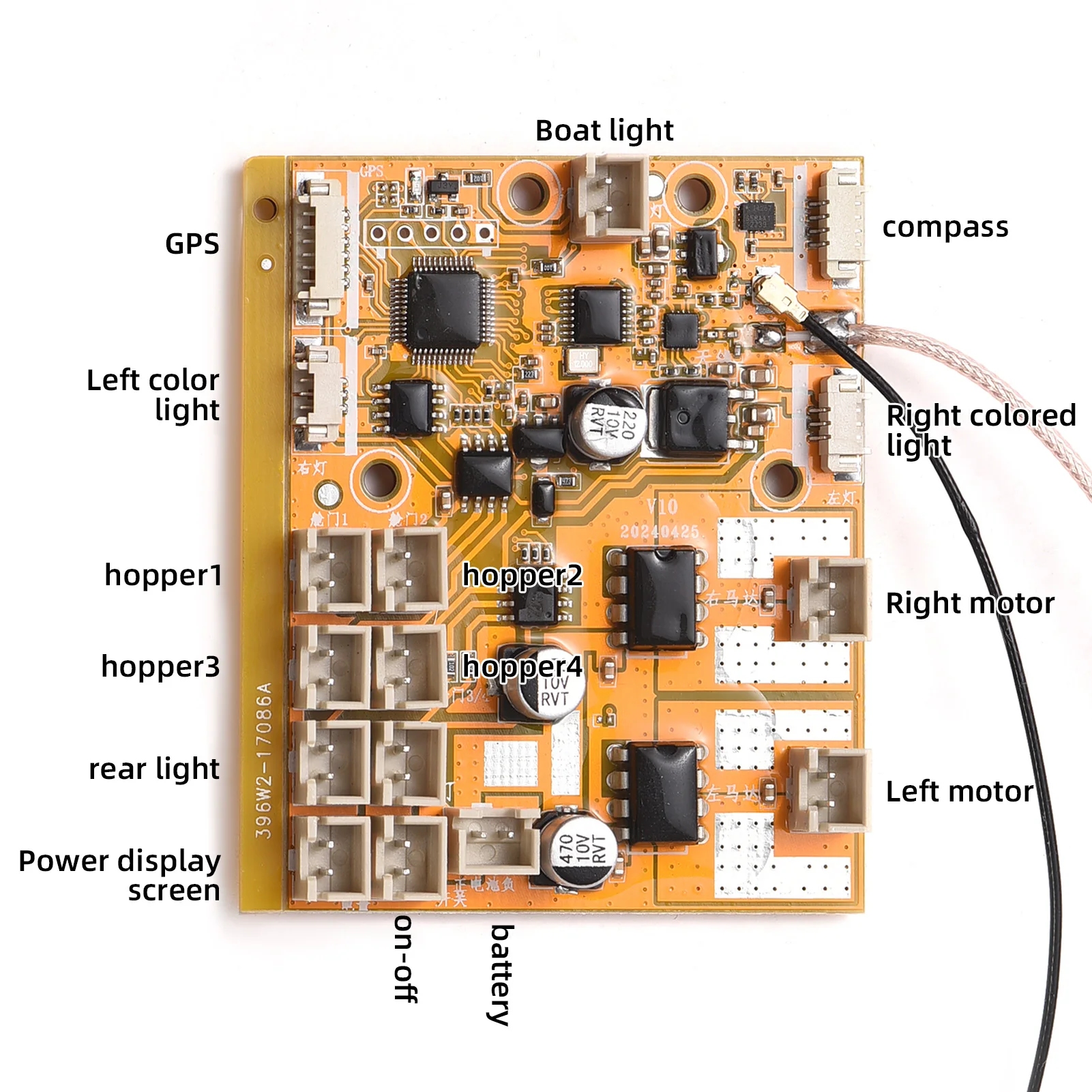 Y67A-Fischerboot Hauptplatine Forv020 GPS Angeln Kör Boot Motherboard