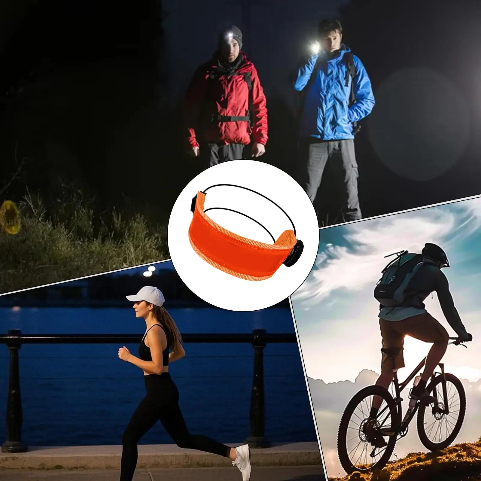 자전거용 바지 스트랩 반사 사이클링 발목 밴드 야간 사이클링 발목 벨트 사이클리스트, 바이커, 하이커, 여성, 남성, 일상 통근용