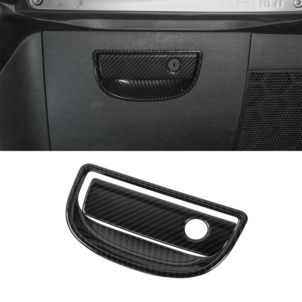 

Наклейки на перчаточный ящик, ручка, декоративная накладка для Jeep Wrangler JK 2007-2017, аксессуары для салона автомобиля, из углеродного волокна