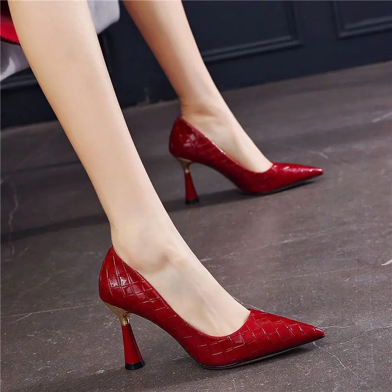 Low Heel Aliexpress Red Shoes Shoes For Women 2024 High Heels