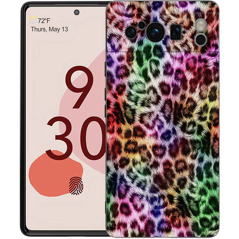 Leopard Print Shockproof Phone Case Cover - Soft TPU Shell with Smudge-Resistant Coating