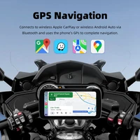 EKIY 6.25 inch Wireless CarPlay Moto Android Auto GPS Motorcycle Navigation Portable Digital Motorcycle Dashboard Display Screen - Image 6