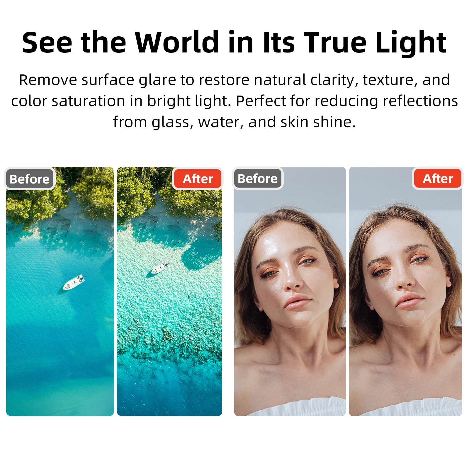 Waterproof Optical Glass Lens Filter - Vignetting-Free