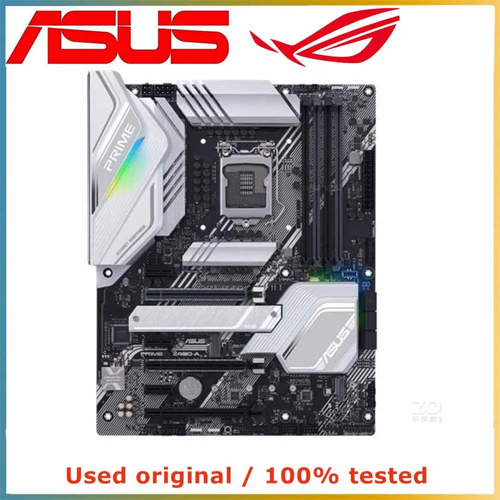 Материнская плата для компьютера ASUS PRIME, материнская плата LGA 1200 DDR4 128G для Intel Z490, десктопная материнская плата M.2 PCI-E 3,0 X16