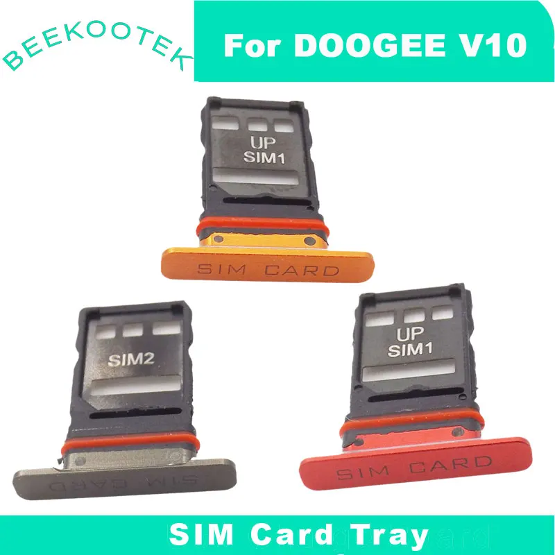 Novo original doogee v10 adaptadores de cartões sim bandeja cartão sd