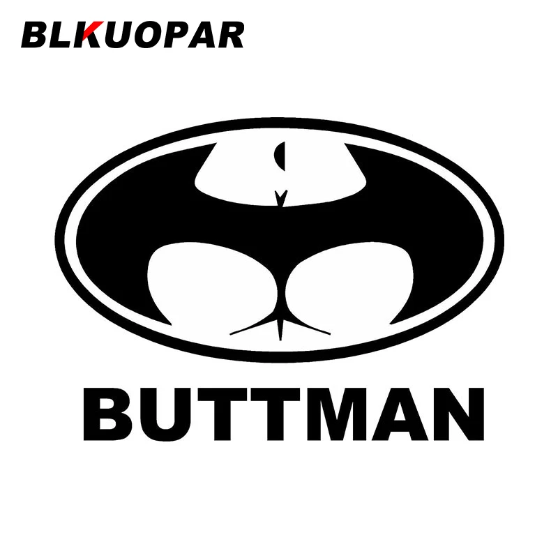 

BLKUOPAR BUTTMAN Funny Graphic Car Sticker Waterproof Vinyl Scratch-Proof Die Cut Decal Creative Air Conditioner Trunk Car Label