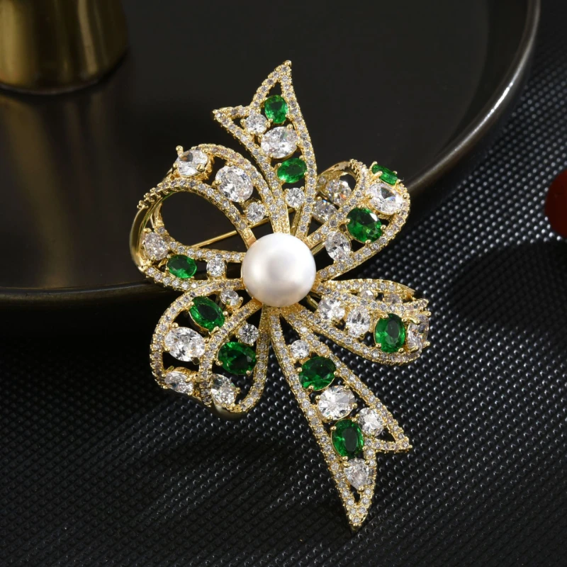 Fashion Classic Atmospheric Pearl Butterfly Brooches Pins Exquisite Inlaid  Zircon Insect Women's Brooch Jewelry Wholesale Gift - AliExpress