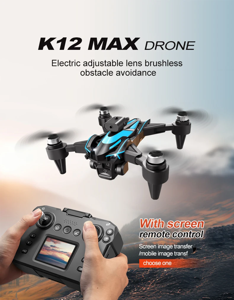 Description Picture 4 of itemK12 MAX Mini Drone 8K Professional FPV Dron with 4k Camera Obstacle Avoidance Quadcopter Aerial Photography Helicopter Aircraft