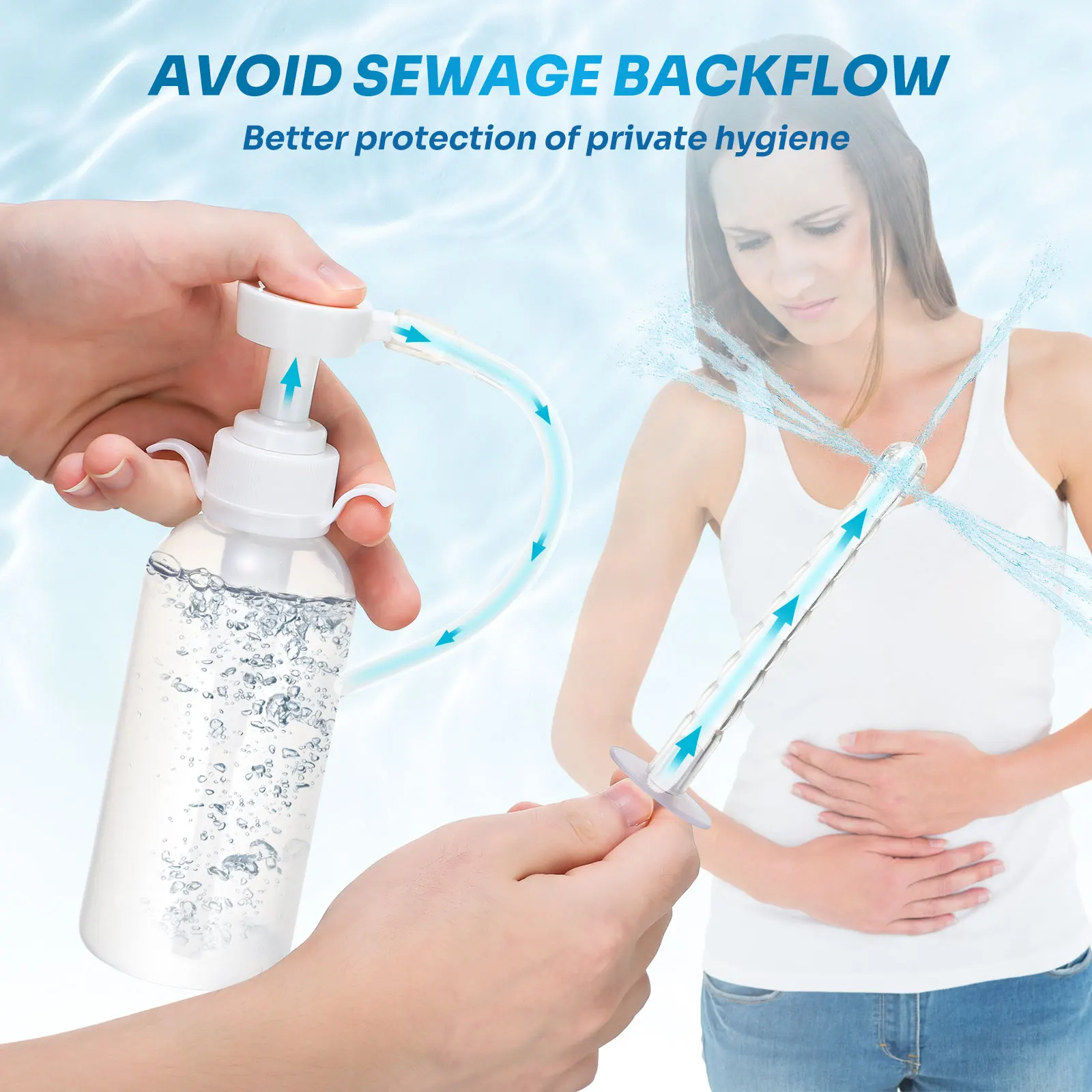 Reusable Plastic Enema Kit for Anal Vaginal Cleaning
