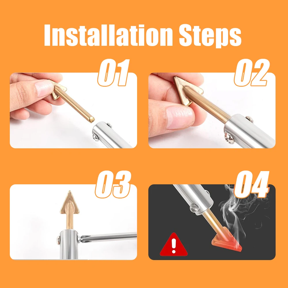 110V/220V 100W Plastic Welding Kit Temperature Control Soldering Iron Gun Automotive Bumper Repair Tool  Fast Heating For DIY 4
