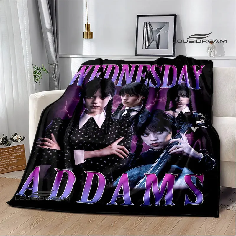 

American drama Wednesday addams print blankets Flange Warm blanket picnic blanket throw blanket blankets for beds birthday gift