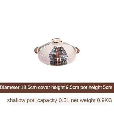 قدر حساء سيراميك ياباني مقاوم للحرارة