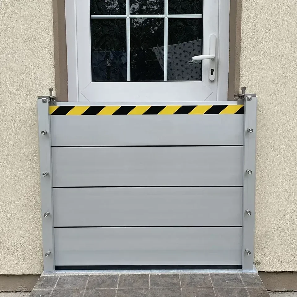 Aazon.co: Flood Control Barrier Aluinu Baffle, Garage Flood Stopper