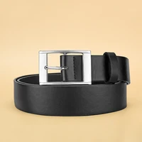 New Luxury Belt for Men PU Leather Belt Metal Pin Buckle High Quality Famous Brand Designer Waist Strap Belts for Jeans Men Belt 4