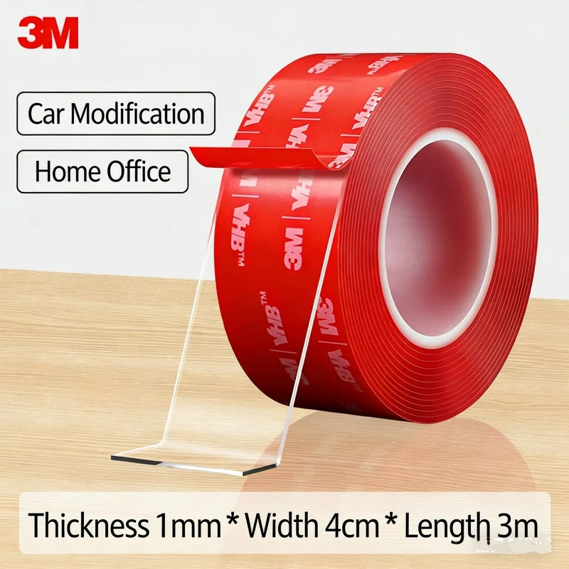 Super Strong Transparent Double-Sided Adhesive Tape - High Viscosity, Waterproof, Traceless