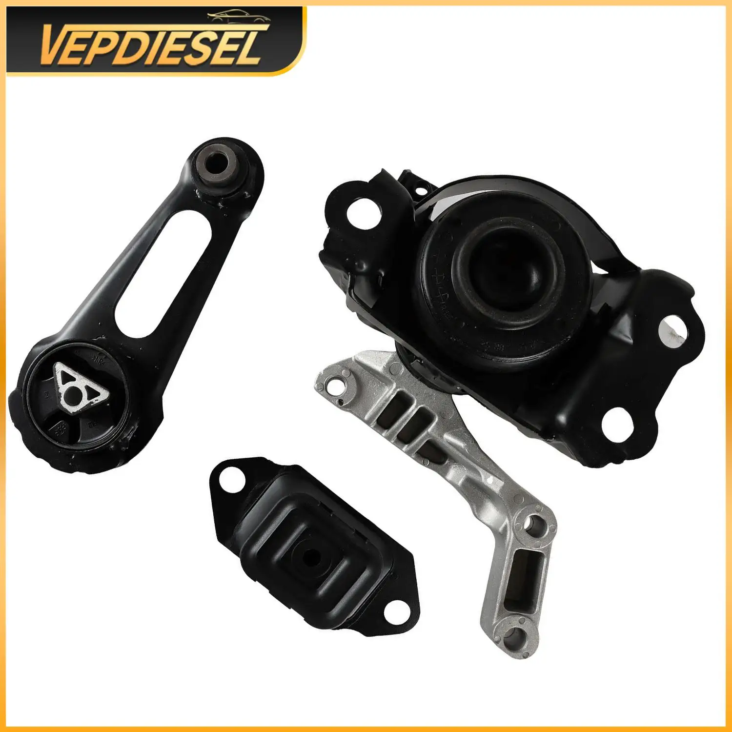 3PCS Engine Motor & Trans Mount Set For Nissan Versa 1.6L 2012- 11360-1HC0B EM-7088 EM-5969 Auto Replacement Parts