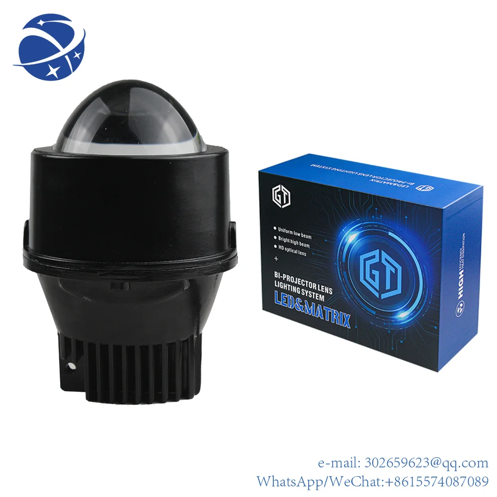 

yyhc Cheap price fog light 3 inch color projector lens driving s for Honda Toyota
