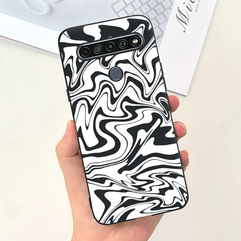 Cute Cat & Dinosaur Soft Black Silicone Shockproof Bumper Phone Case