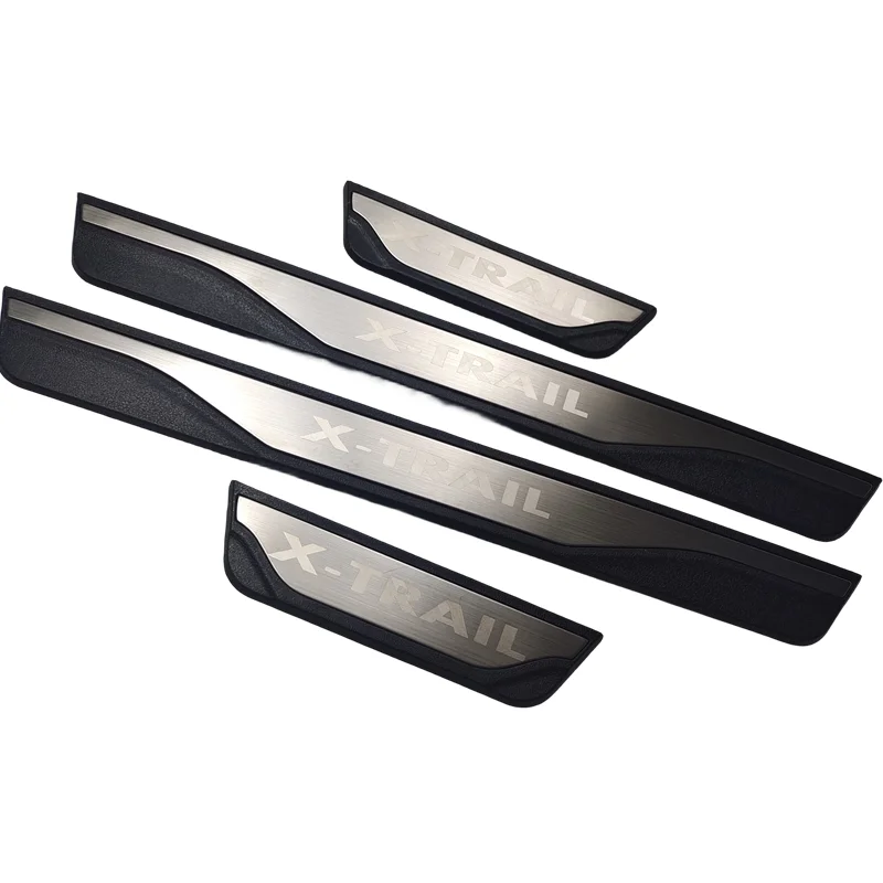 

Stainless steel and ABS Door Sill Scuff Plate for Nissan X-Trail X Trail XTrail T32 Welcome Pedal Trim Car Styling Accessories