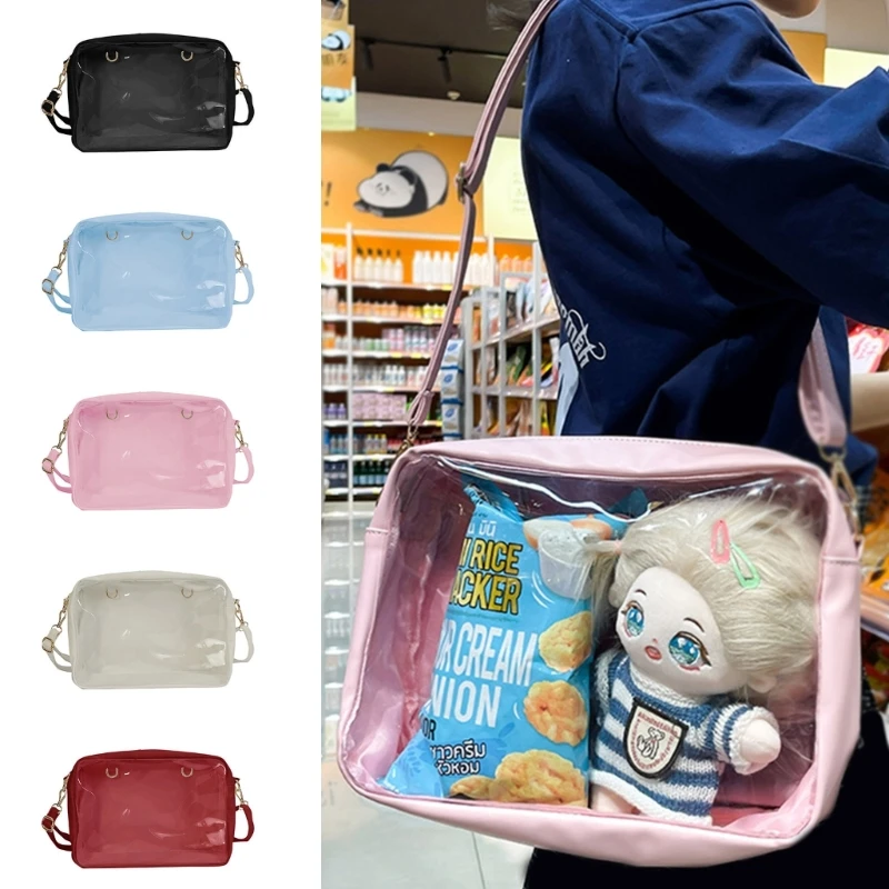 

Japanese Harajuku Ita Bag for Women Transparent Pocket Itabag High School Girls