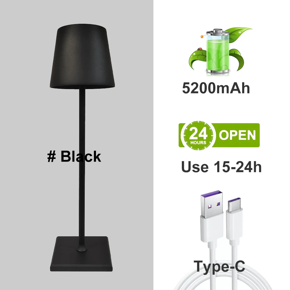 Lampe de chevet chargeur sans fil, lampe de table tactile avec port USB,  lampe de bureau LED avec 3 niveaux de luminosité et gradation en continu