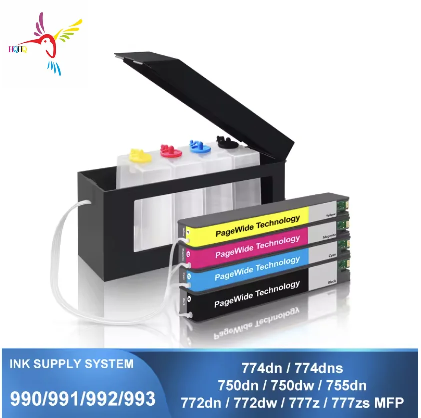 990 991 992 993 Continuous Ink Supply System For 755dn 774dn 750dn 772dn 777zs printer