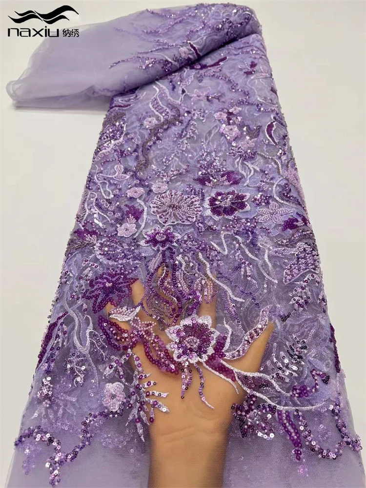 

Madison-African Mesh Lace Fabric, бисер с вышивкой и блестками, французские кружева из тюля, свадебное платье в Нигерии, последняя версия 2024 г.