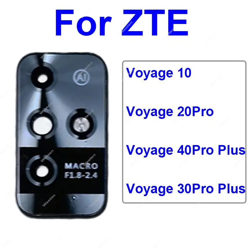 

Задняя крышка объектива для ZTE Voyage 10 20 Pro 30 Pro 40 Pro + Plus, стеклянный объектив для задней камеры с держателем рамы
