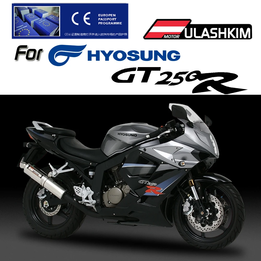

ONlY Tip Exhaust GT250R Exhauat Slip On For HYOSUNG GT 250R GT250 R Muffler Escapes Sliencer