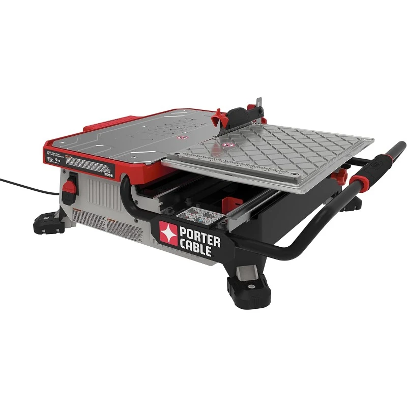 

Tile Saw, Wet Saw with 7-inch Cutting Capacity and On-Board Cutting Guide