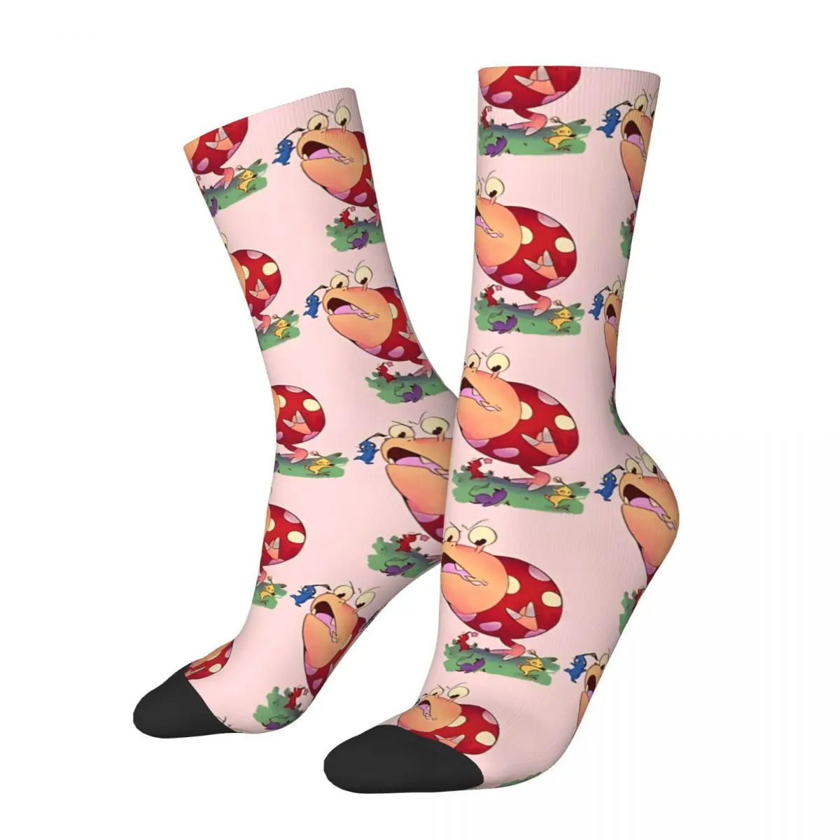 

Funny Crazy Sock for Men Bulborb N Pikmin Hip Hop Vintage Pikmin Game Happy Quality Boys Crew Compression Sock Novelty Gift