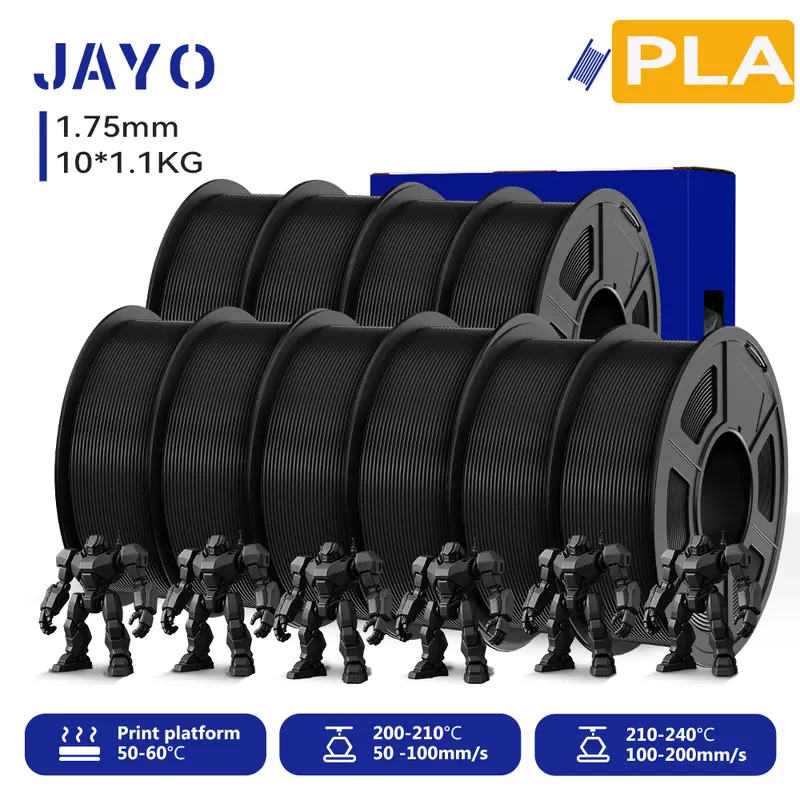 JAYO 3D Printer PLA/PLA Meta/PETG/PLA PLUS/PLA Matte Filament 1.75mm 9/10 Rolls 3D Printing Materials for 3D Printer&3D Pen - Image 23